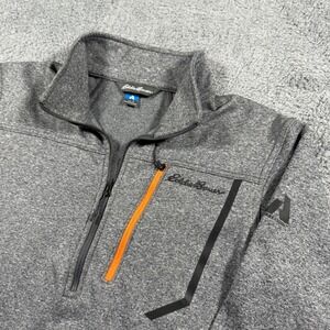 Eddie Bauer First Ascent Performance 1/4 Zip Sweater Pullover Heathered Size S